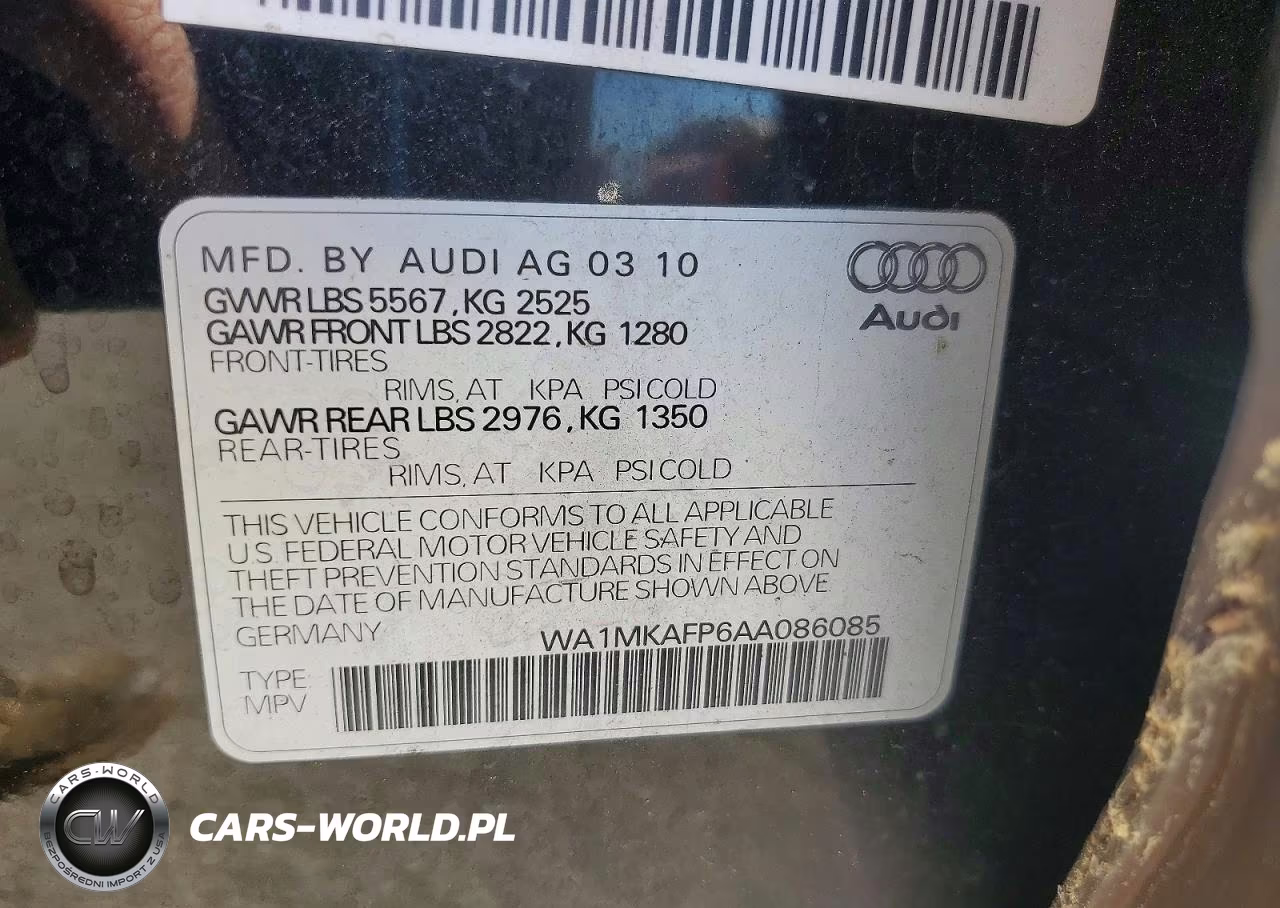 2010 Audi Q5 Premium Plus VIN:WA1MKAFP6AA086085 - 13