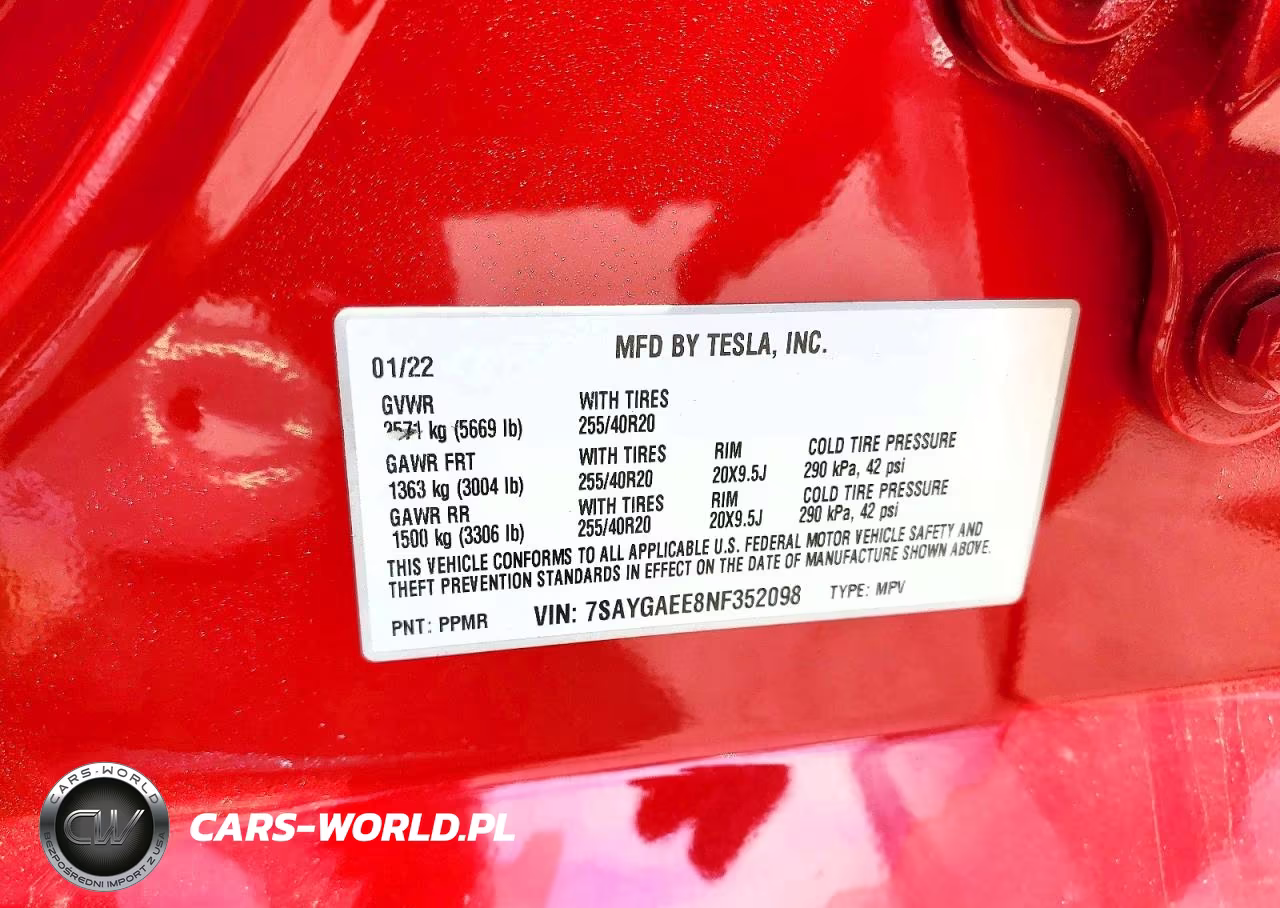 2022 Tesla Model Y VIN:7SAYGAEE8NF352098 - 13