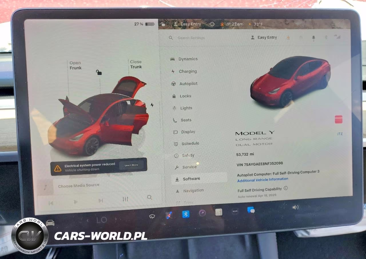 2022 Tesla Model Y VIN:7SAYGAEE8NF352098 - 9