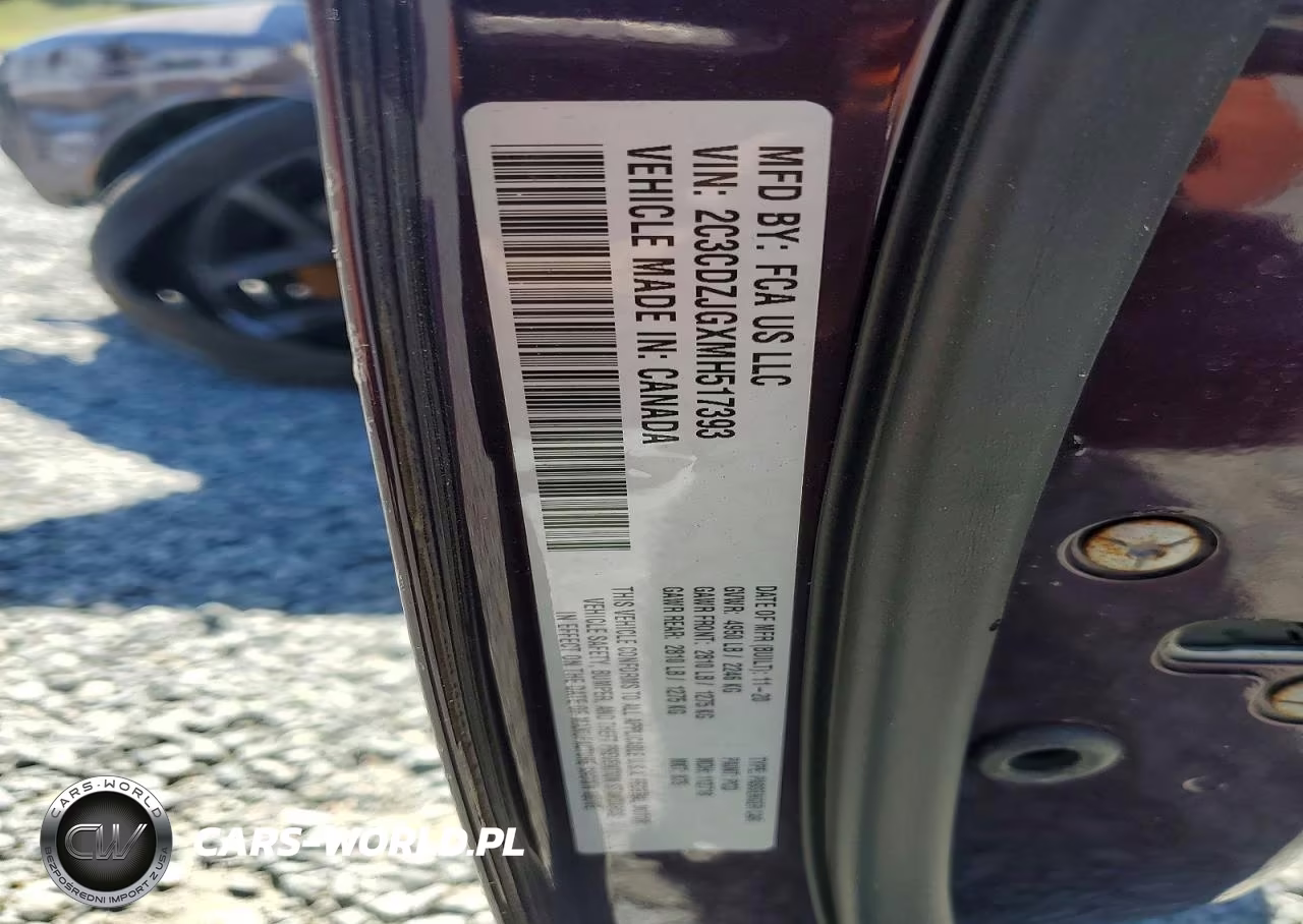 2021 Dodge Challenger Gt VIN:2C3CDZJGXMH517393 - 12