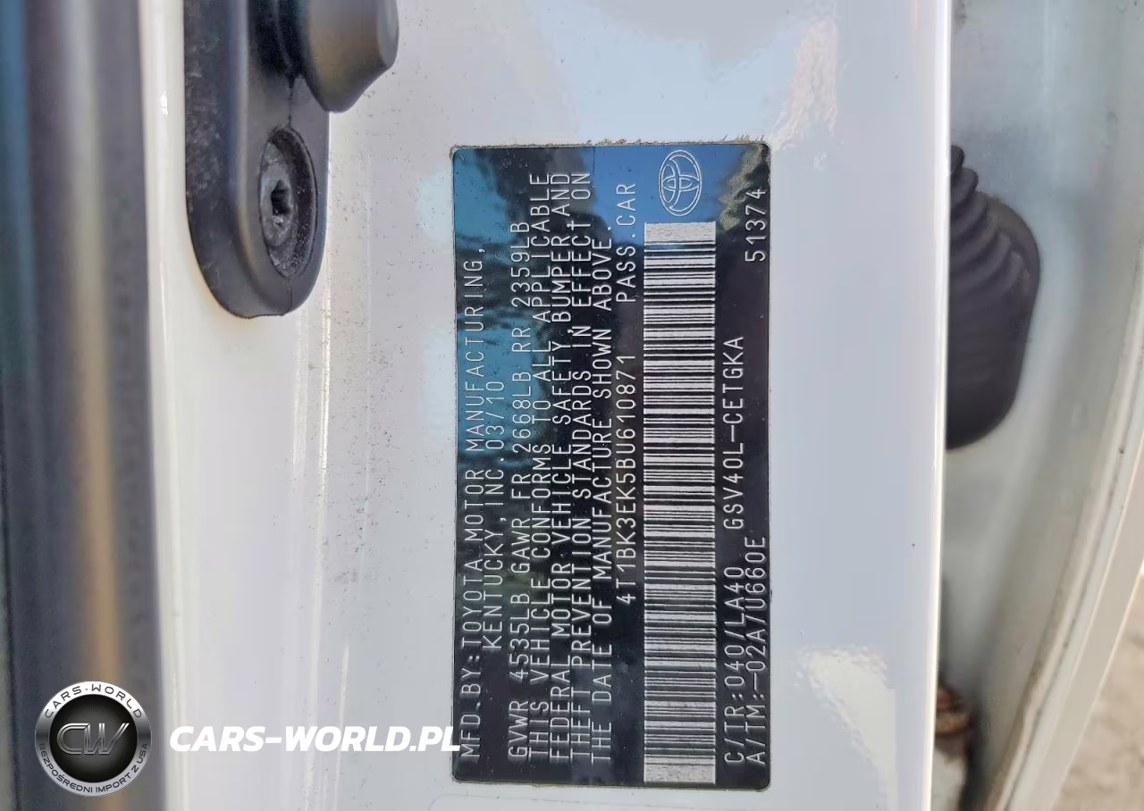 2011 Toyota Camry Xle V6 VIN:4T1BK3EK5BU610871 - 12