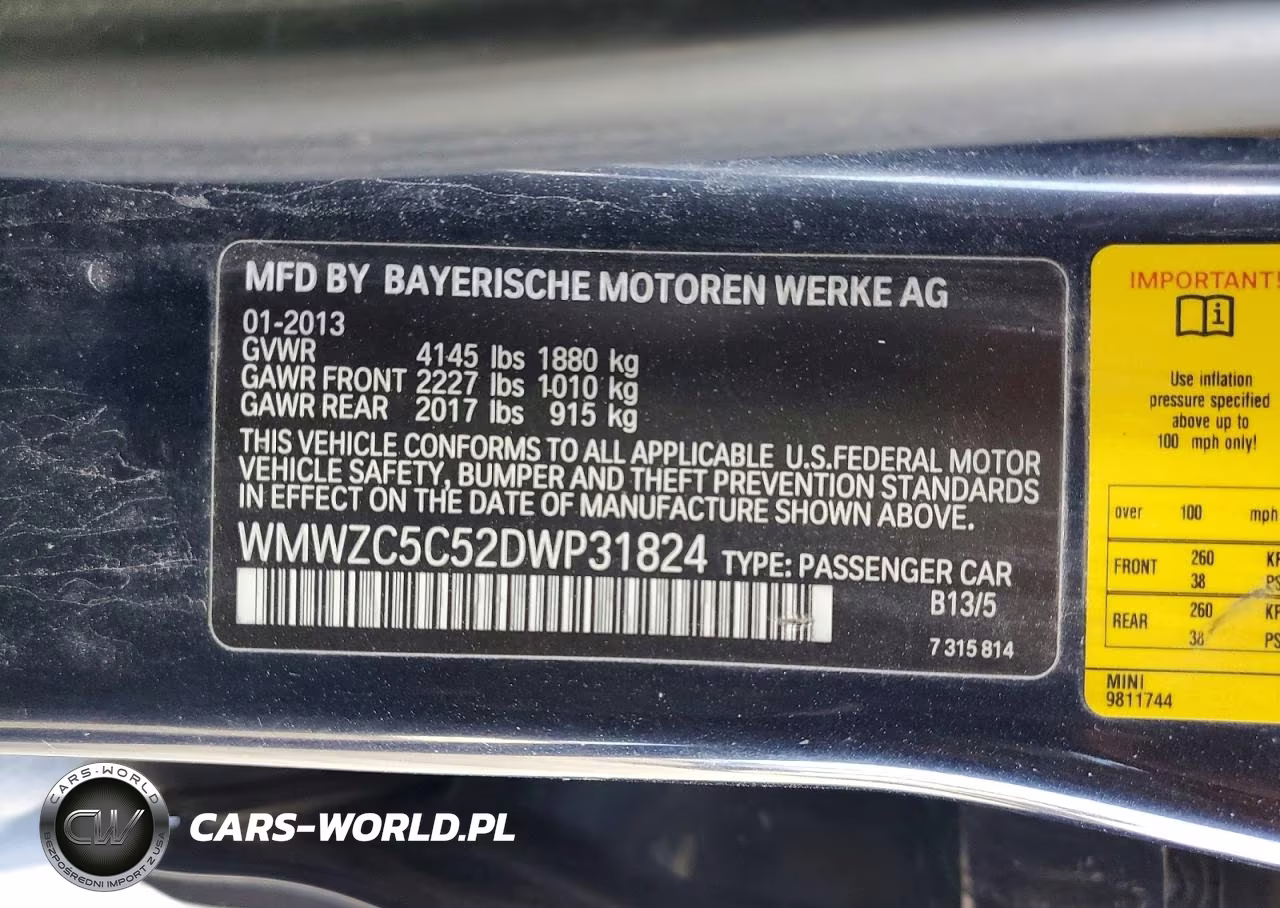 2013 Mini Cooper S Countryman VIN:WMWZC5C52DWP31824 - 12