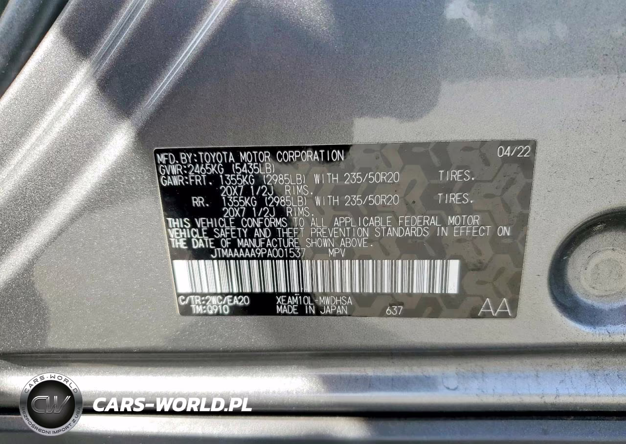 2023 Toyota Bz4X Limited VIN:JTMAAAAA9PA001537 - 14