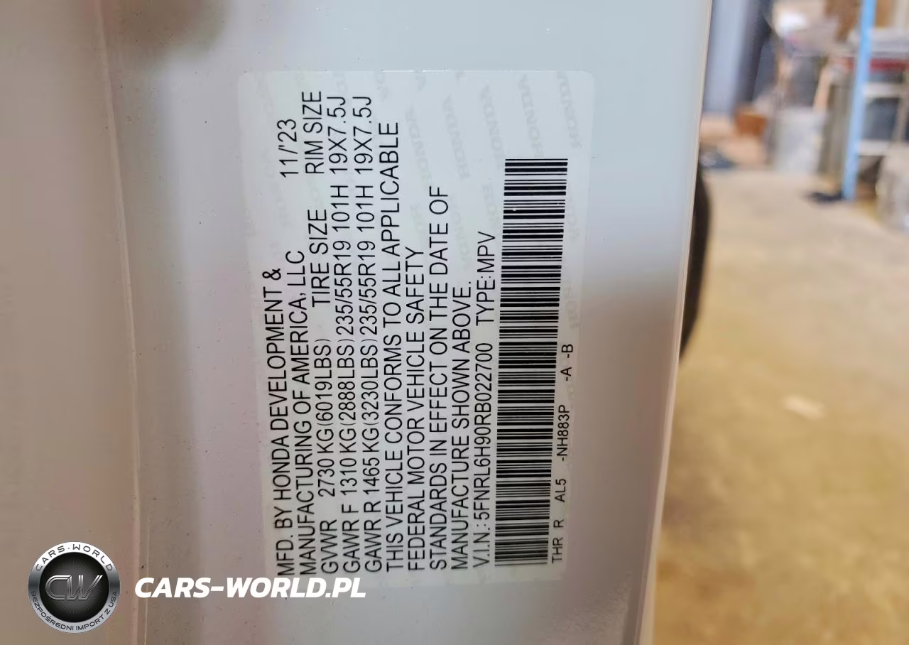 2024 Honda Odyssey Elite VIN:5FNRL6H90RB022700 - 14
