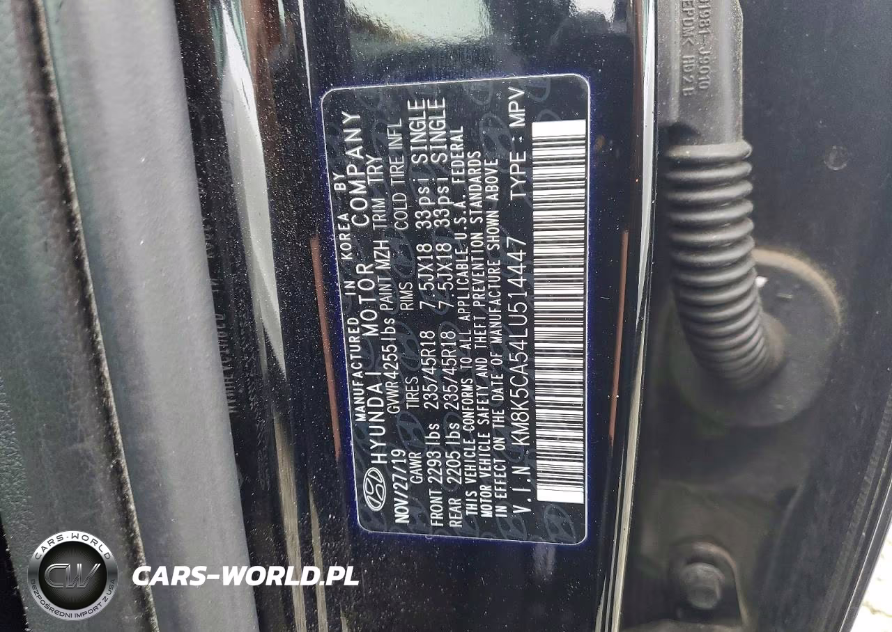2020 Hyundai Kona Ultimate VIN:KM8K5CA54LU514447 - 13