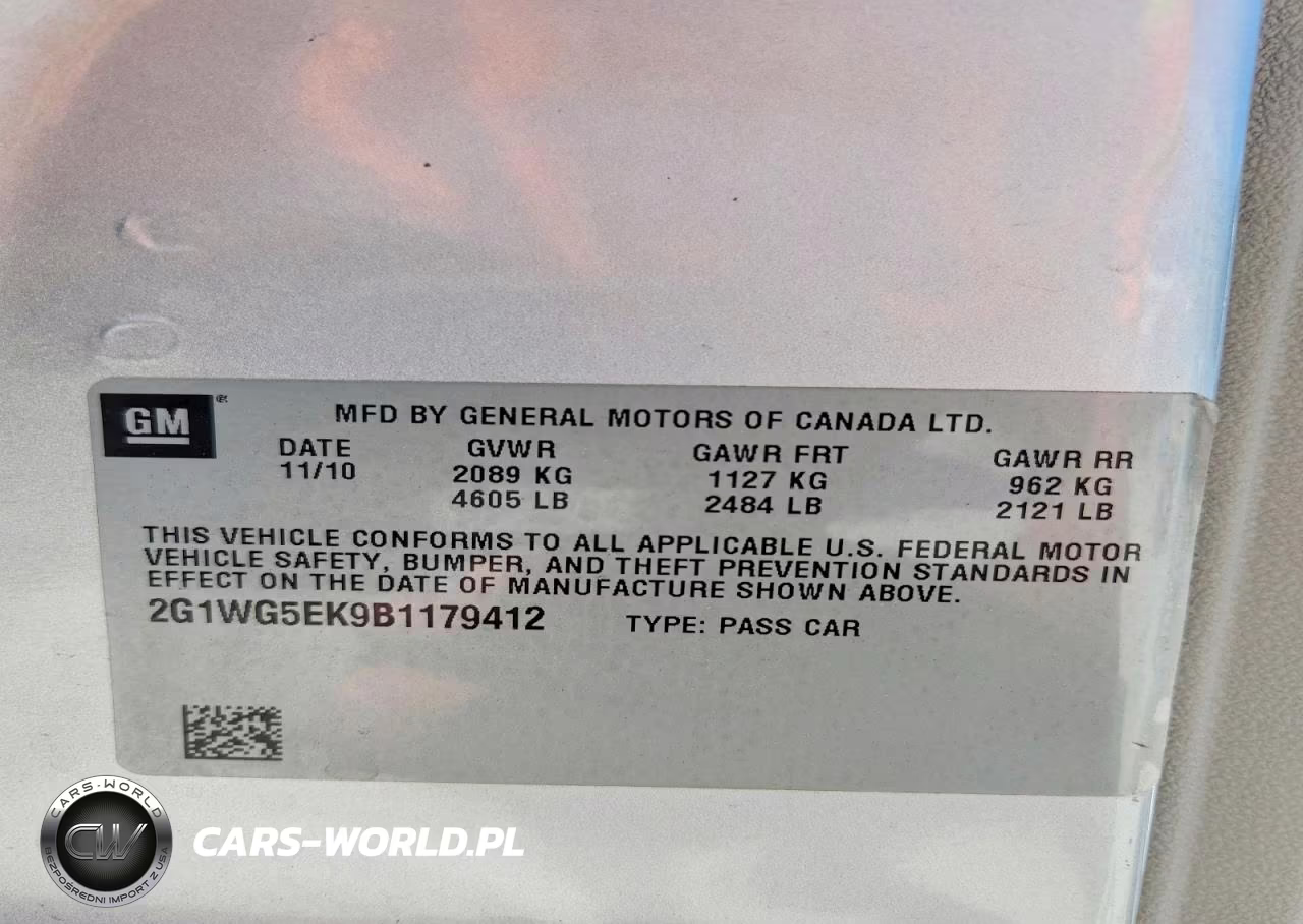 2011 Chevrolet Impala Lt VIN:2G1WG5EK9B1179412 - 12