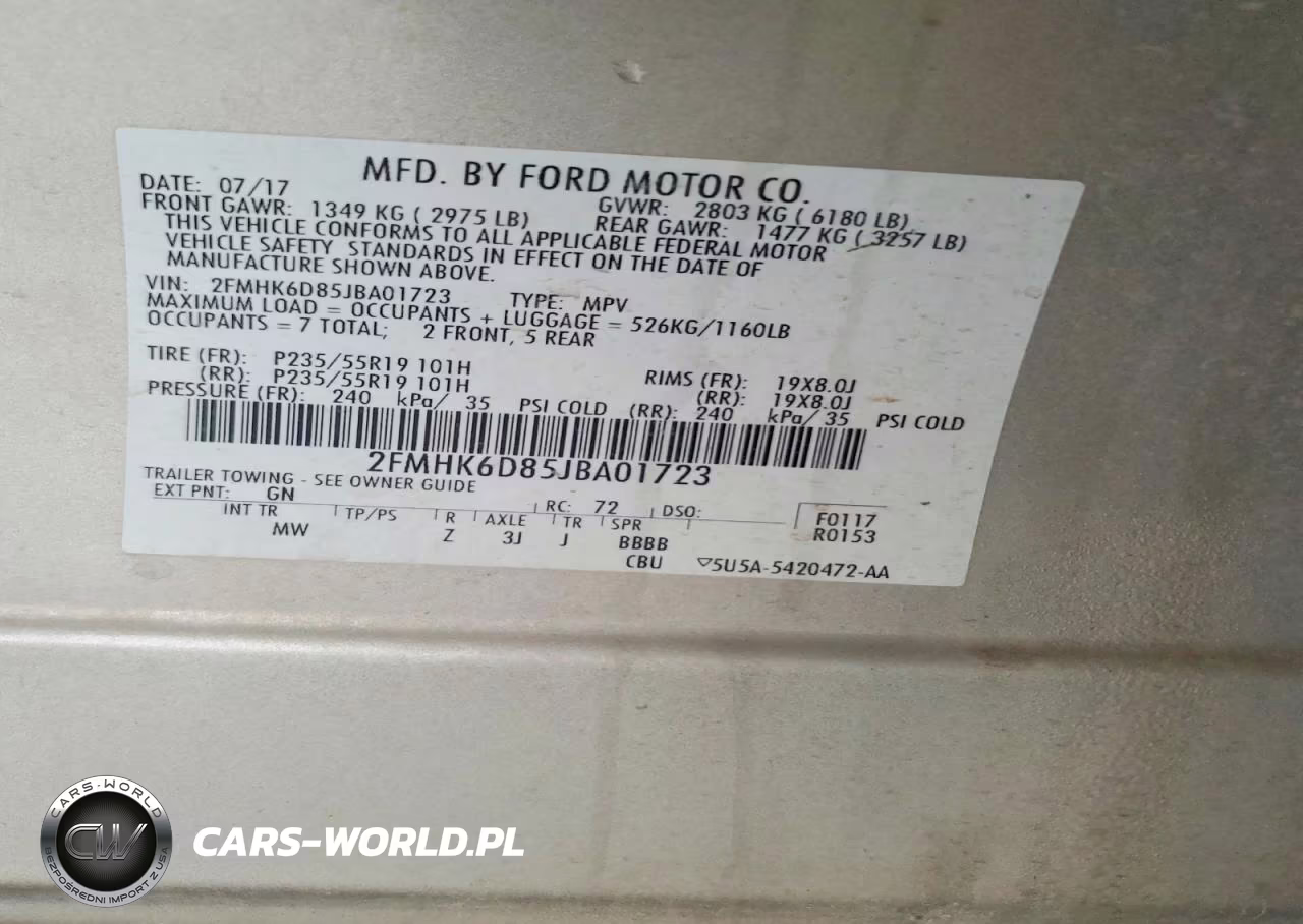 2018 Ford Flex Limited VIN:2FMHK6D85JBA01723 - 13