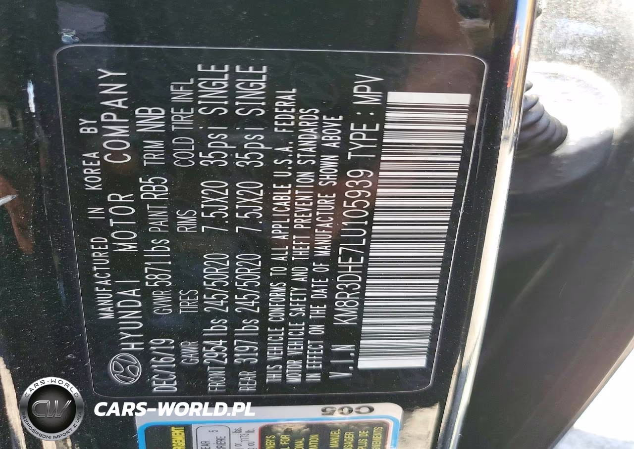 2020 Hyundai Palisade Sel VIN:KM8R3DHE7LU105939 - 13