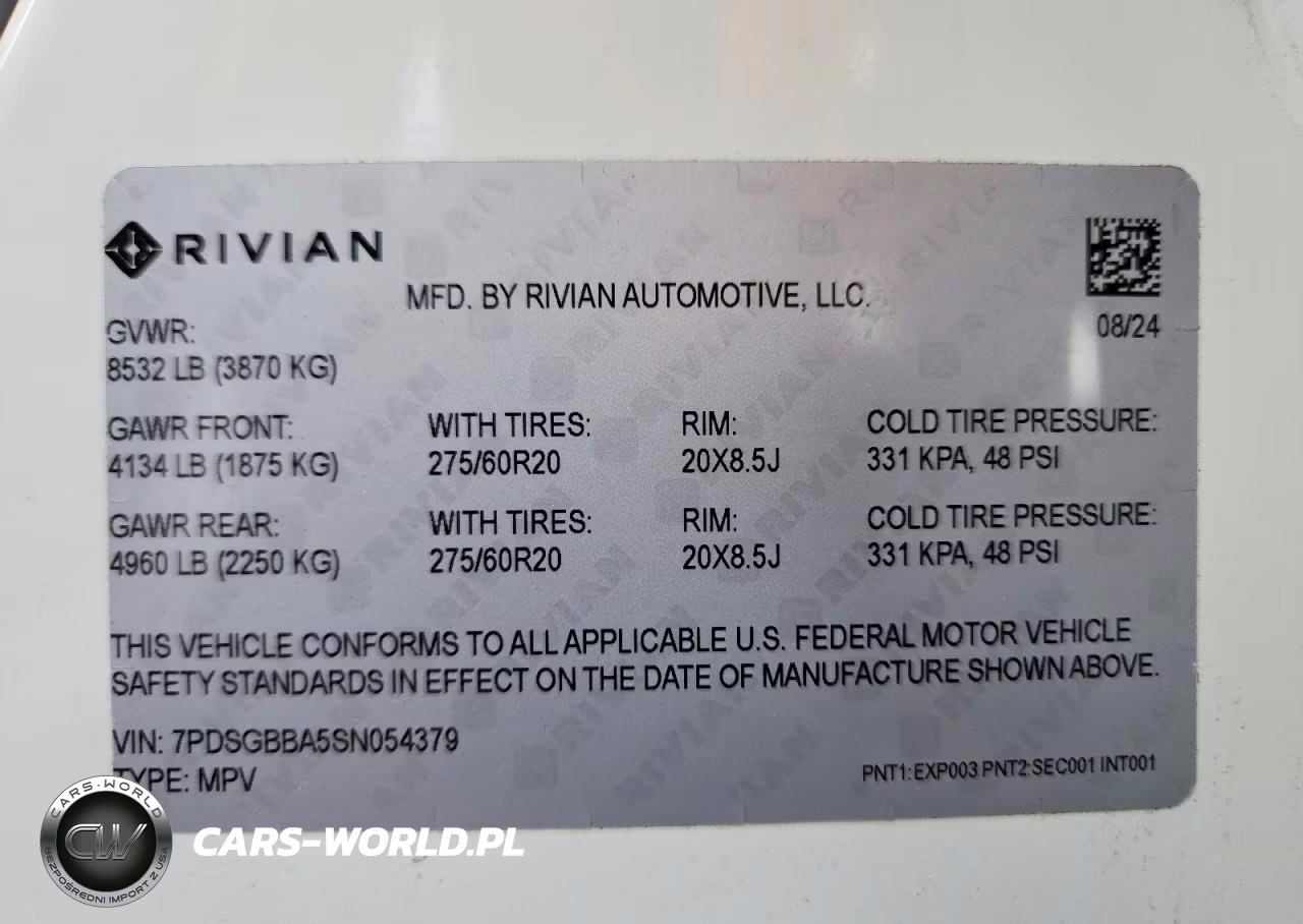 2025 Rivian R1S Adventure VIN:7PDSGBBA5SN054379 - 14