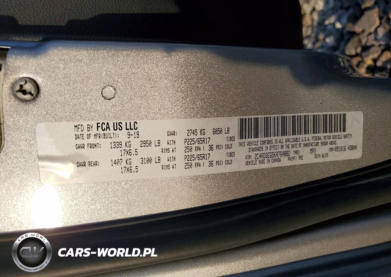 2019 Dodge Grand Caravan Gt VIN:2C4RDGEG5KR764882 - 13