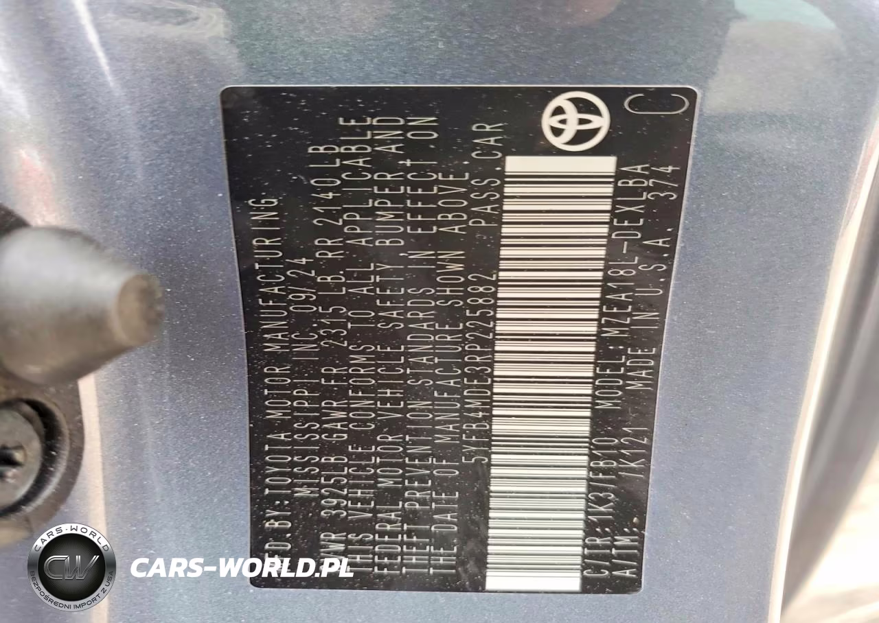 2024 Toyota Corolla Le VIN:5YFB4MDE3RP225882 - 13