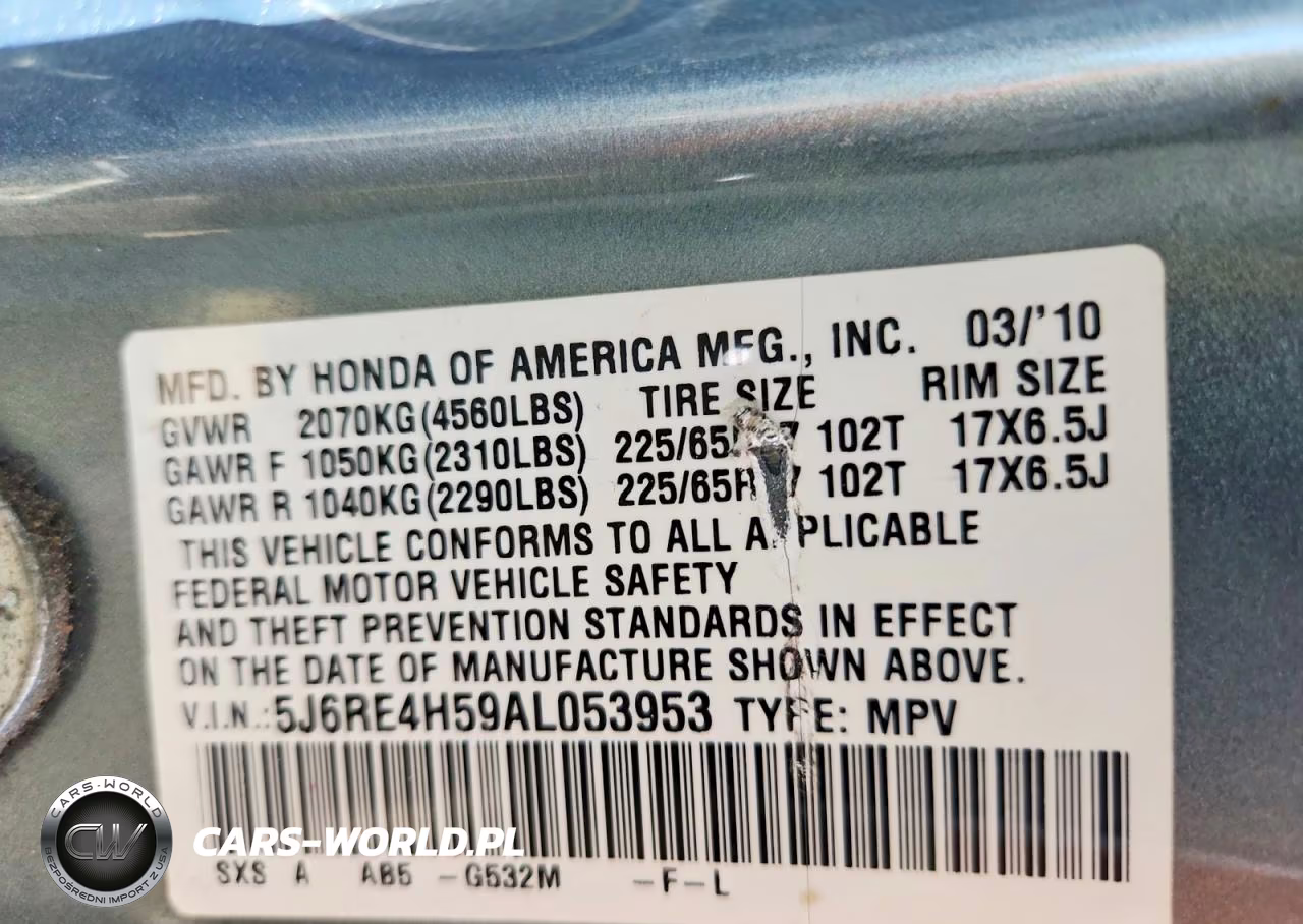 2010 Honda Cr-V Ex VIN:5J6RE4H59AL053953 - 14