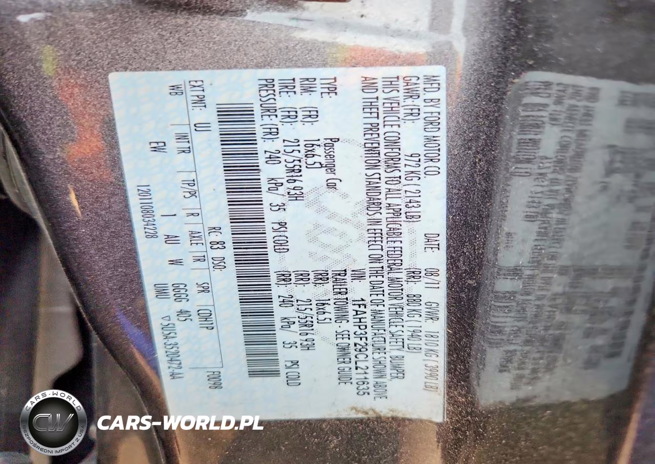 2012 Ford Focus Se VIN:1FAHP3F29CL211635 - 12