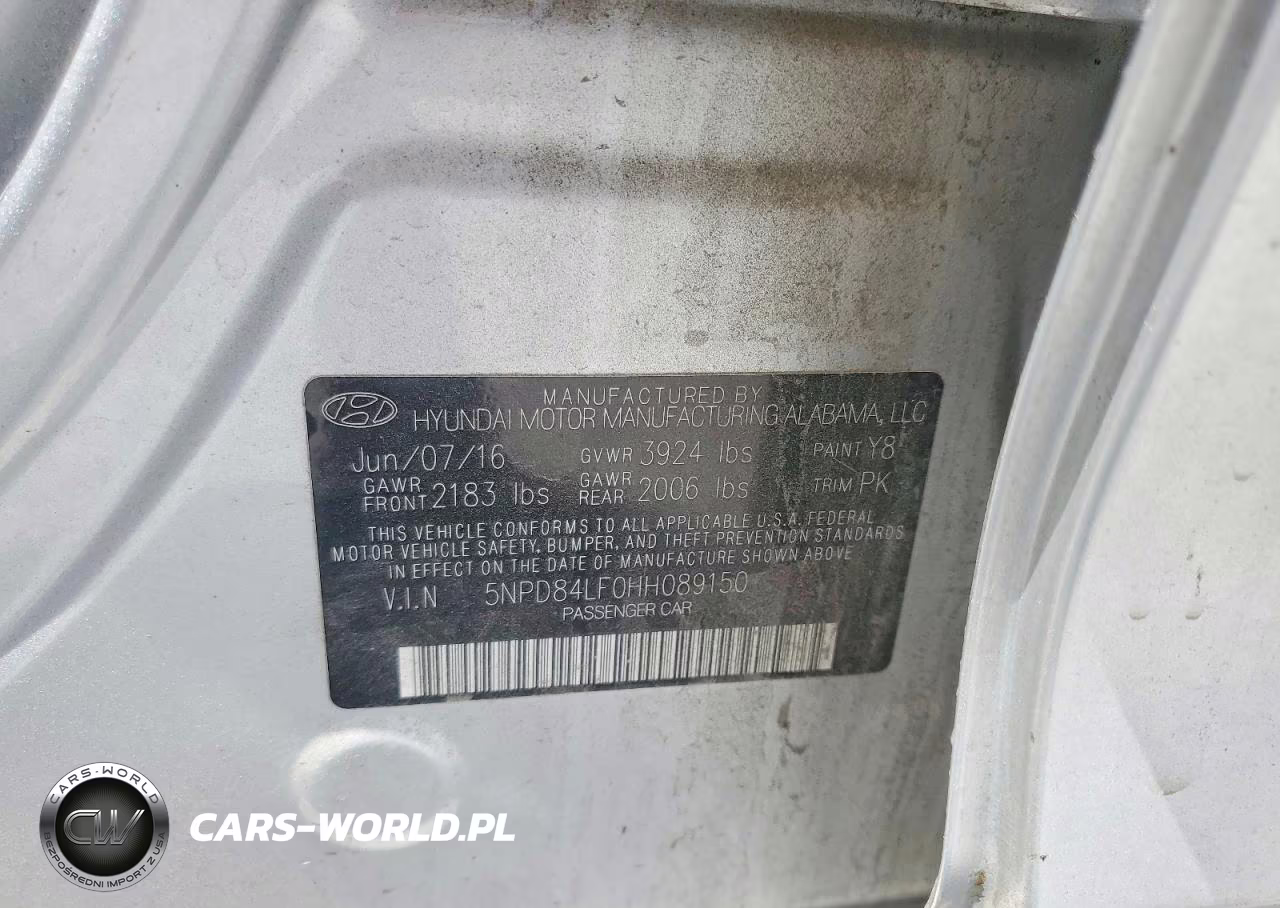 2017 Hyundai Elantra Se VIN:5NPD84LF0HH089150 - 12