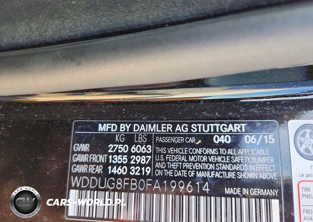 2015 Mercedes-Benz S 550 4Matic VIN:WDDUG8FB0FA199614 - 12