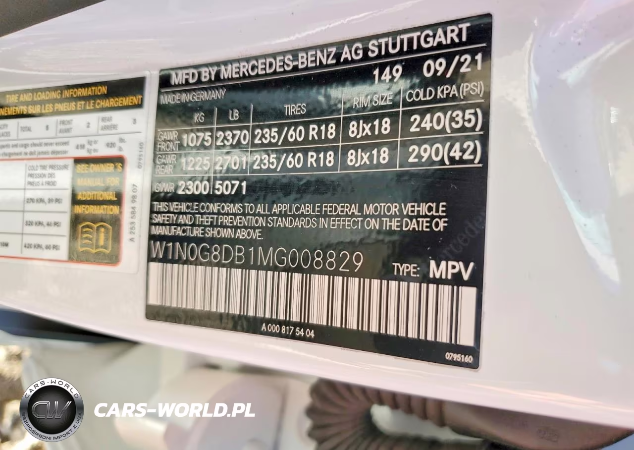2021 Mercedes-Benz Glc 300 VIN:W1N0G8DB1MG008829 - 12
