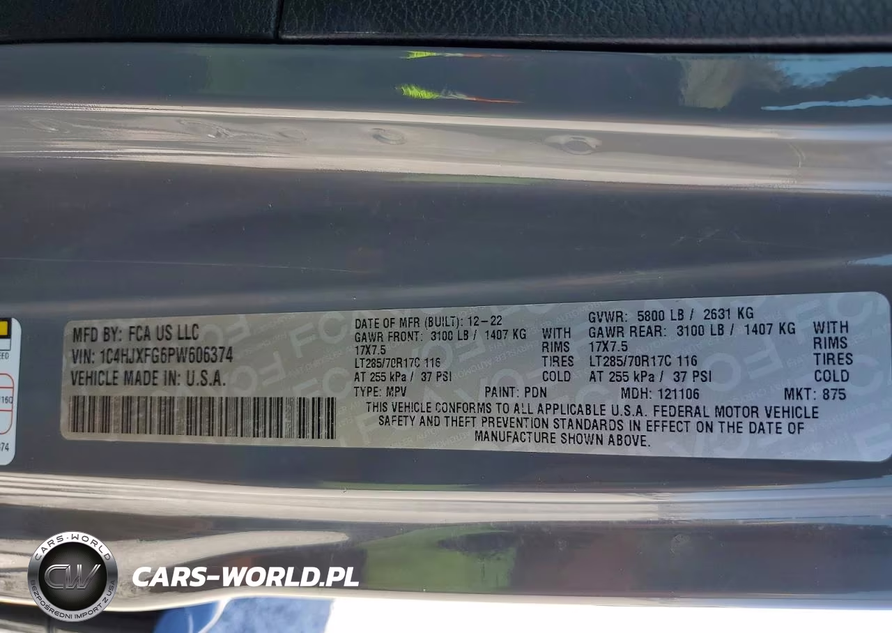 2023 Jeep Wrangler Rubicon VIN:1C4HJXFG6PW606374 - 12
