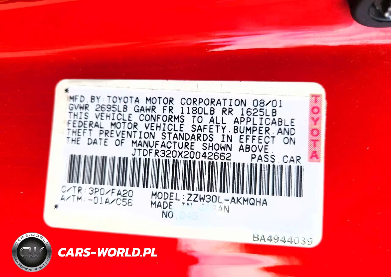 2002 Toyota Mr2 Spyder Base VIN:JTDFR320X20042662 - 13