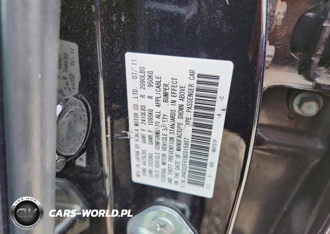 2011 Acura Tsx VIN:JH4CU2F61BC015907 - 13