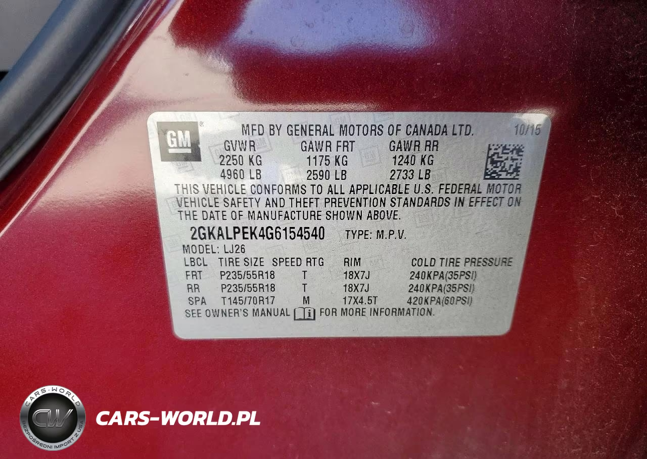 2016 GMC Terrain Slt VIN:2GKALPEK4G6154540 - 14