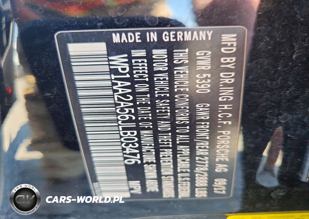 2018 Porsche Macan VIN:WP1AA2A56JLB03476 - 13