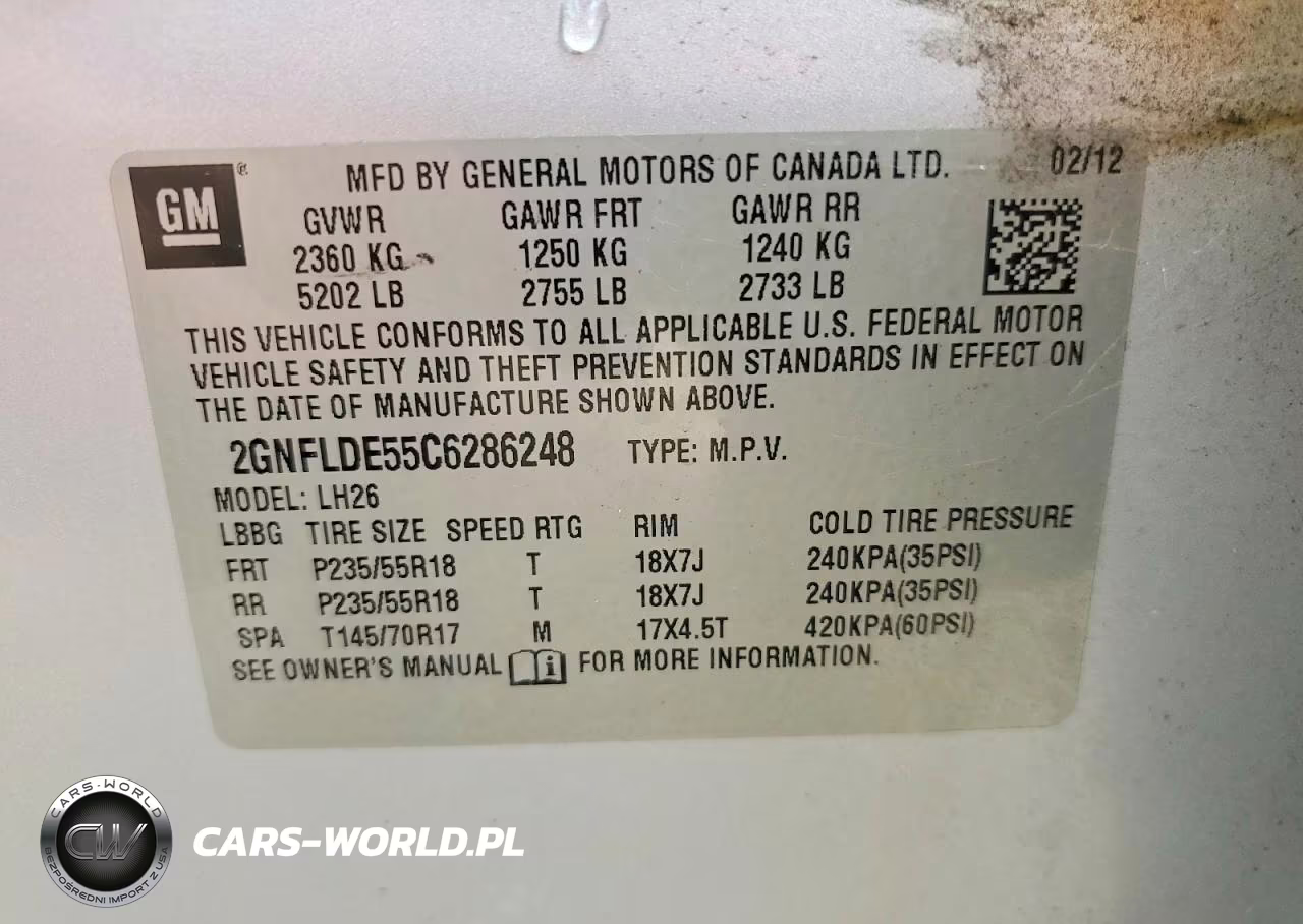 2012 Chevrolet Equinox Lt VIN:2GNFLDE55C6286248 - 13