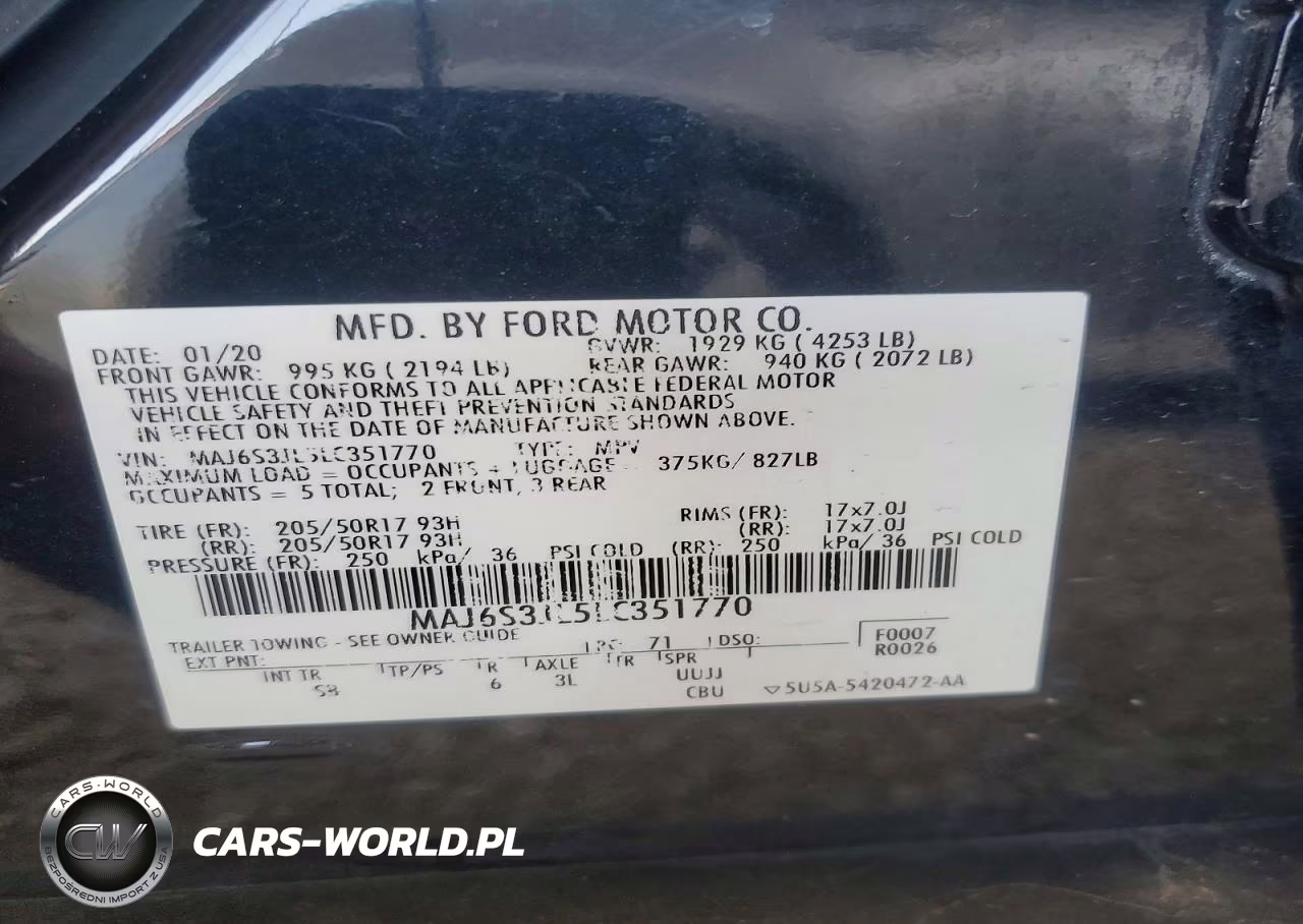 2020 Ford Ecosport Ses VIN:MAJ6S3JL5LC351770 - 12