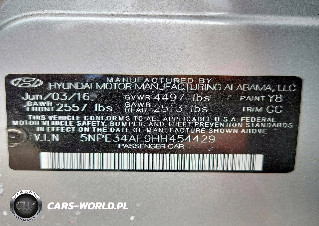 2017 Hyundai Sonata Limited VIN:5NPE34AF9HH454429 - 12