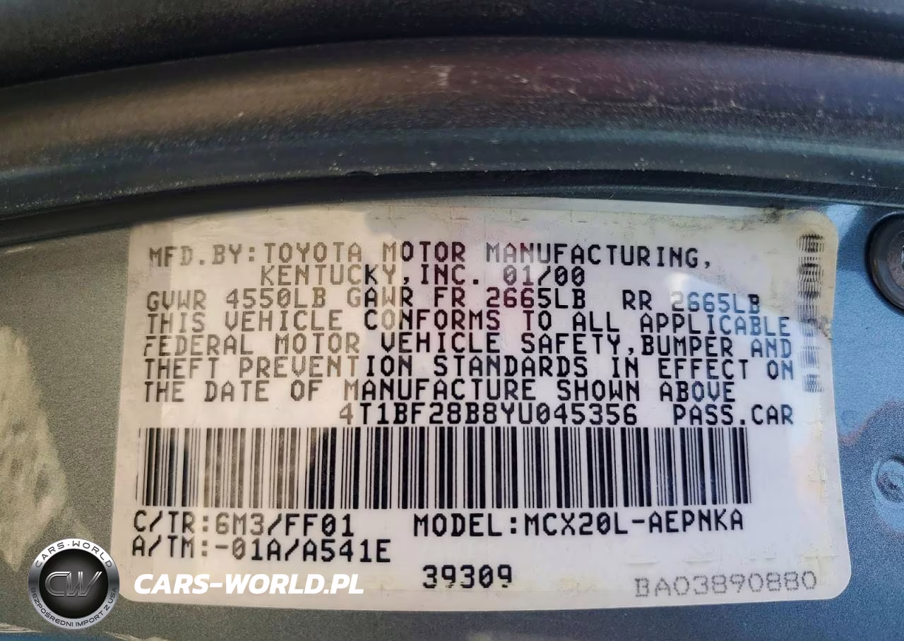 2000 Toyota Avalon Xl VIN:4T1BF28B8YU045356 - 14
