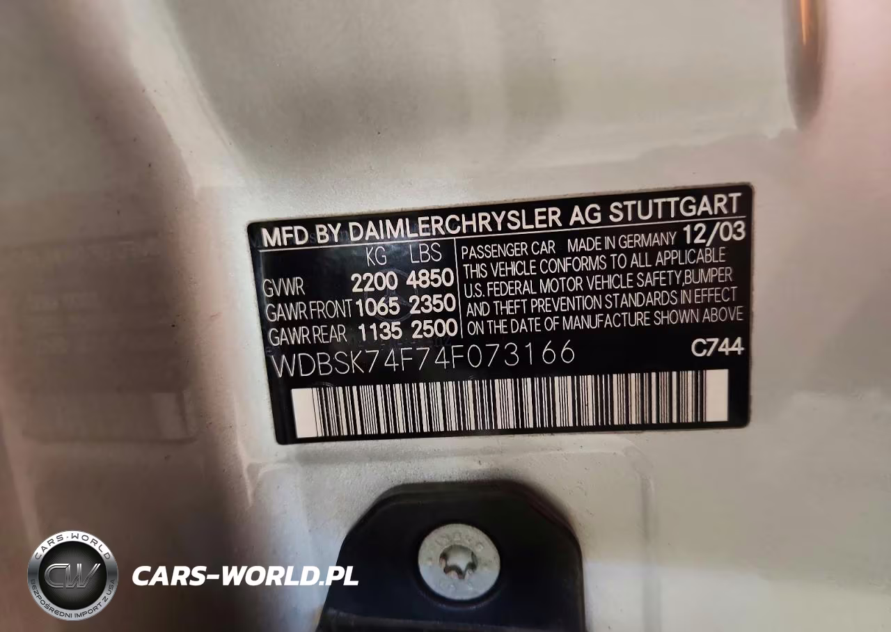 2004 Mercedes-Benz Sl 55 Amg VIN:WDBSK74F74F073166 - 12