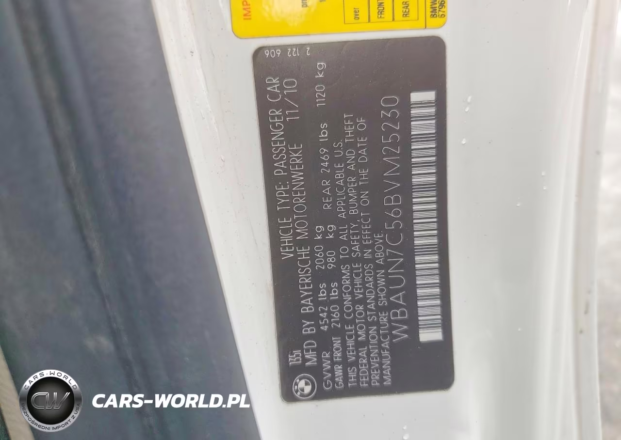 2011 BMW 135 I VIN:WBAUN7C56BVM25230 - 12