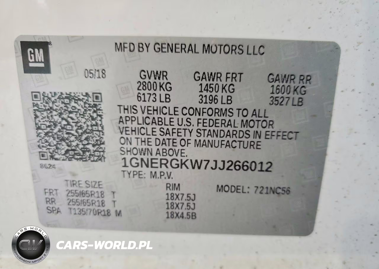 2018 Chevrolet Traverse Lt VIN:1GNERGKW7JJ266012 - 13