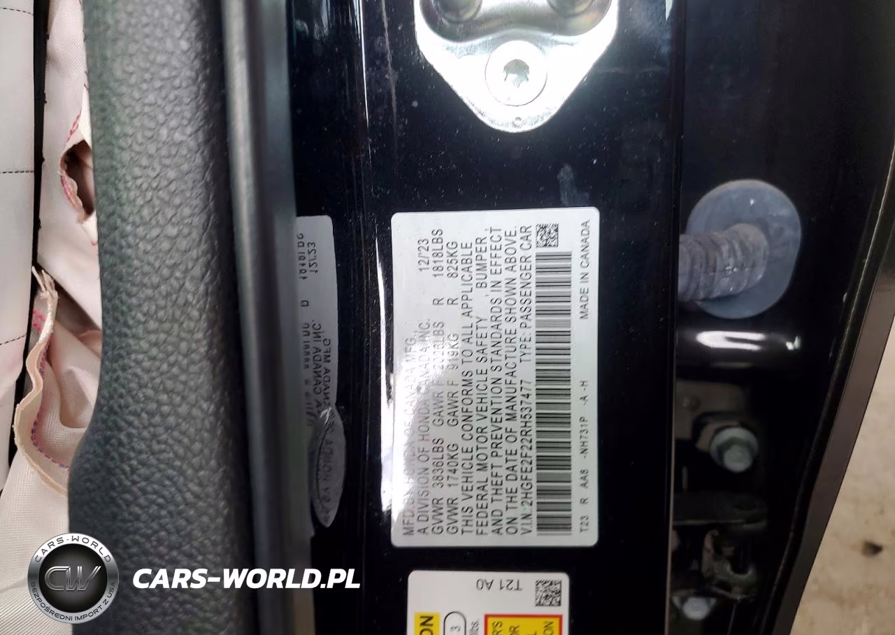 2024 Honda Civic Lx VIN:2HGFE2F22RH537477 - 12