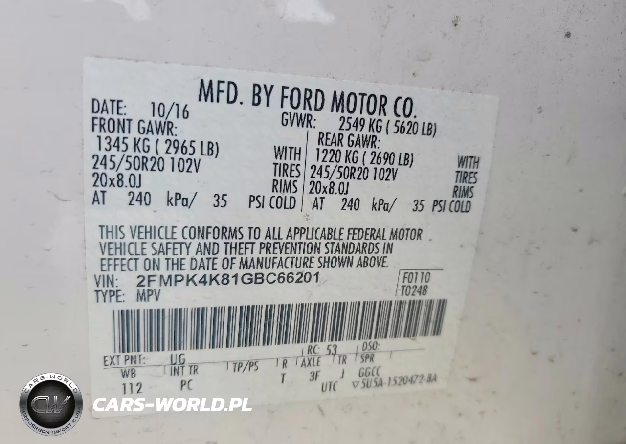 2016 Ford Edge Titanium VIN:2FMPK4K81GBC66201 - 14