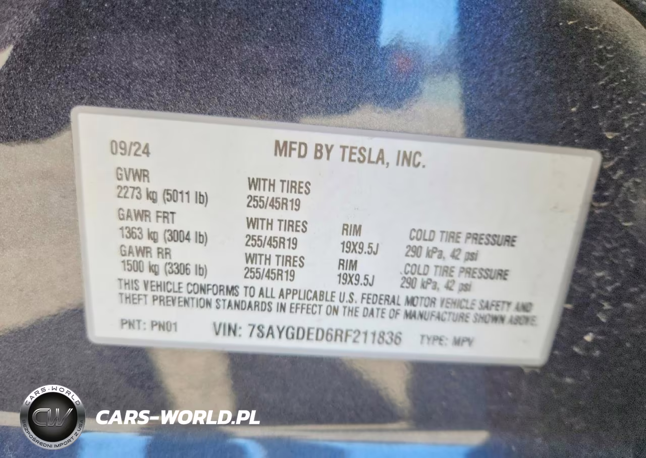 2024 Tesla Model Y VIN:7SAYGDED6RF211836 - 12