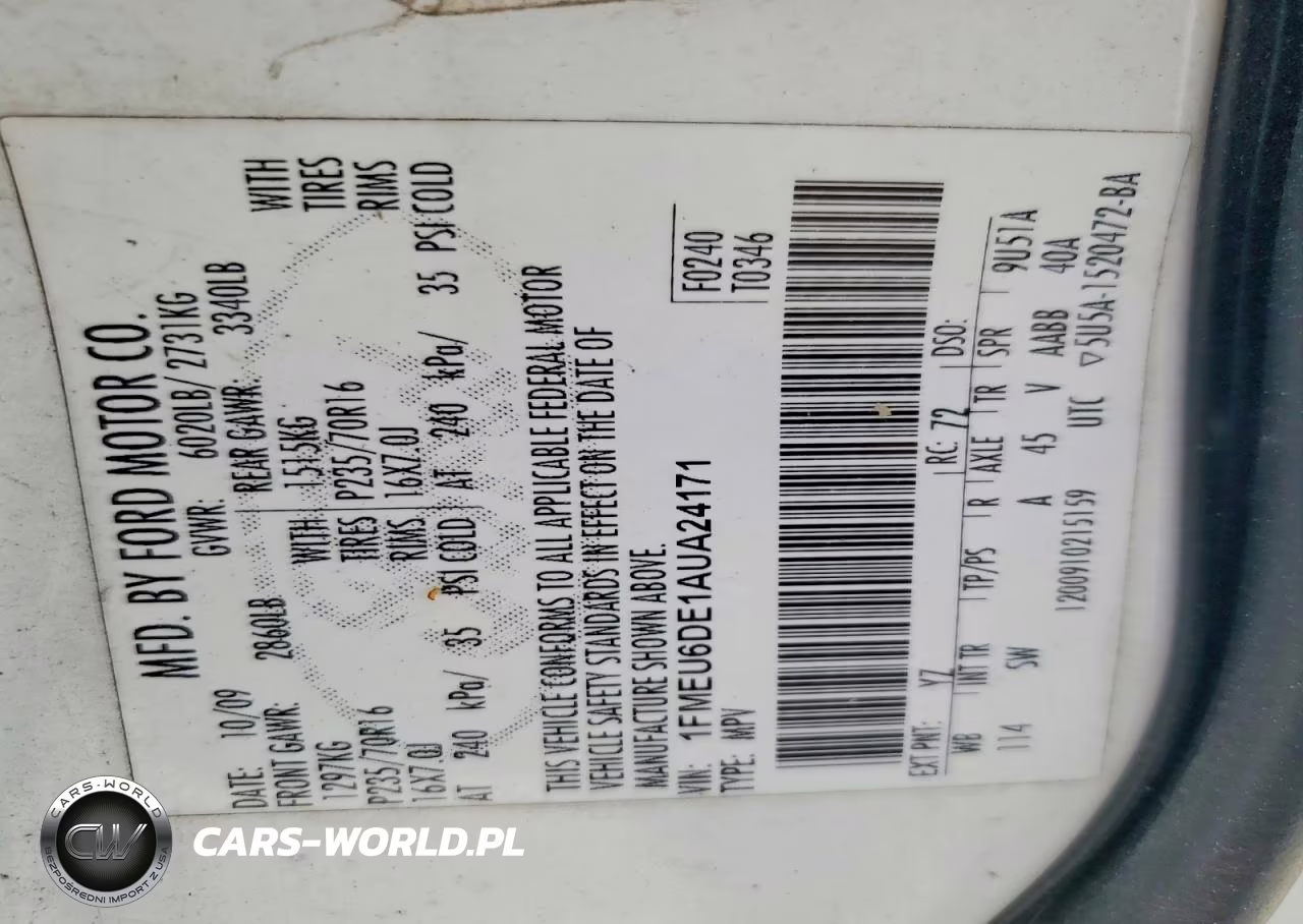 2010 Ford Explorer VIN:1FMEU6DE1AUA24171 - 13