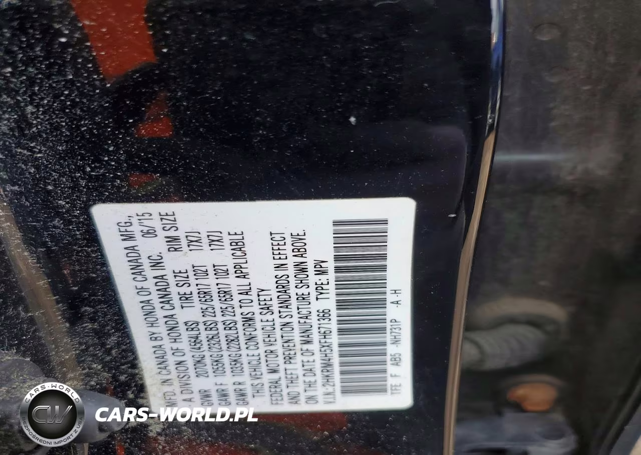 2015 Honda Cr-V Ex VIN:2HKRM4H5XFH671366 - 12