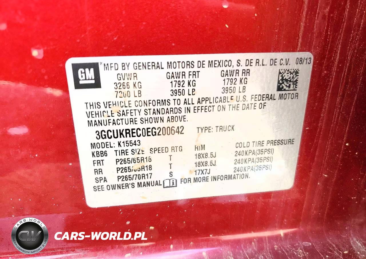 2014 Chevrolet Silverado K1500 Lt VIN:3GCUKREC0EG200642 - 12