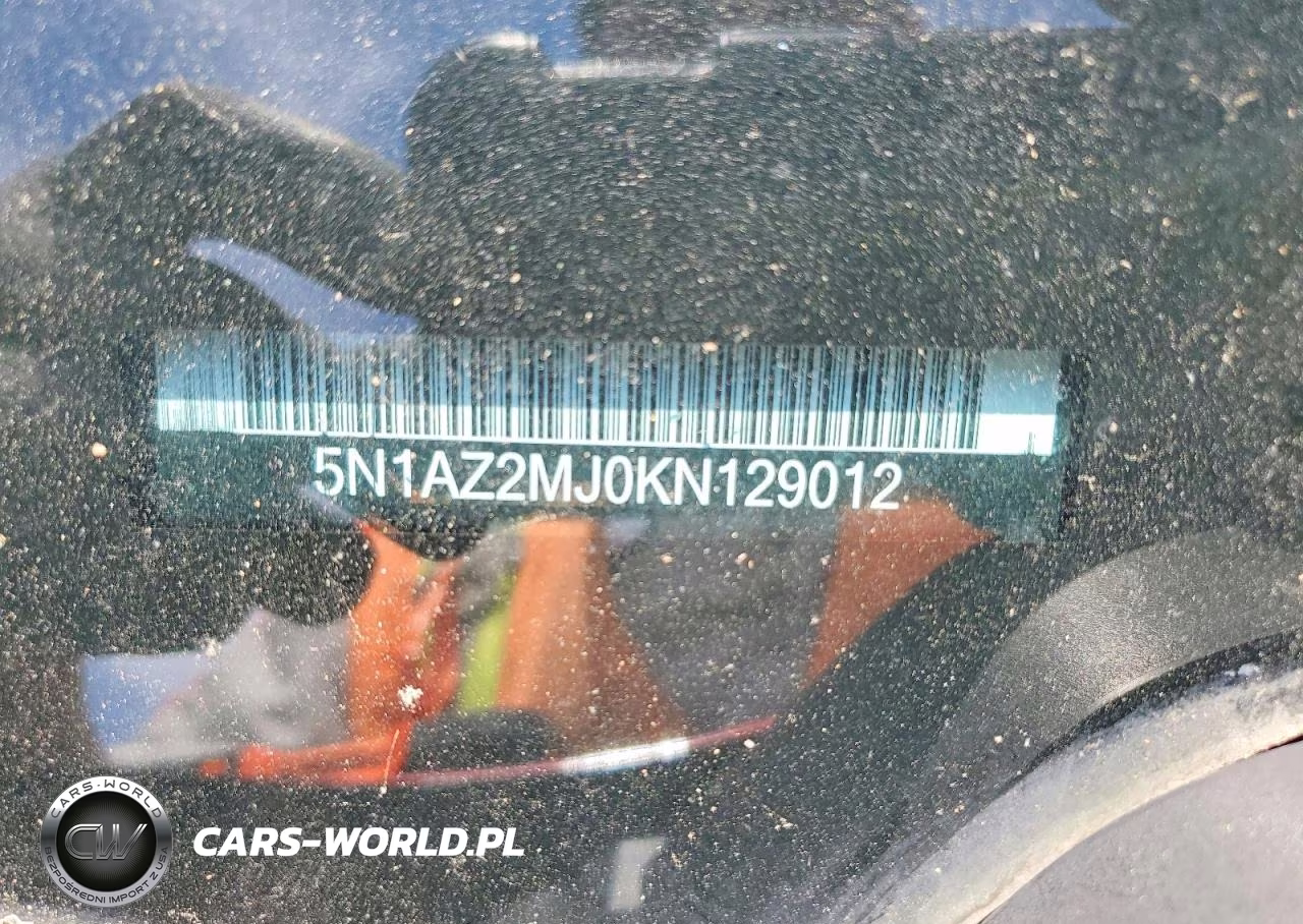 2019 Nissan Murano Sl VIN:5N1AZ2MJ0KN129012 - 13