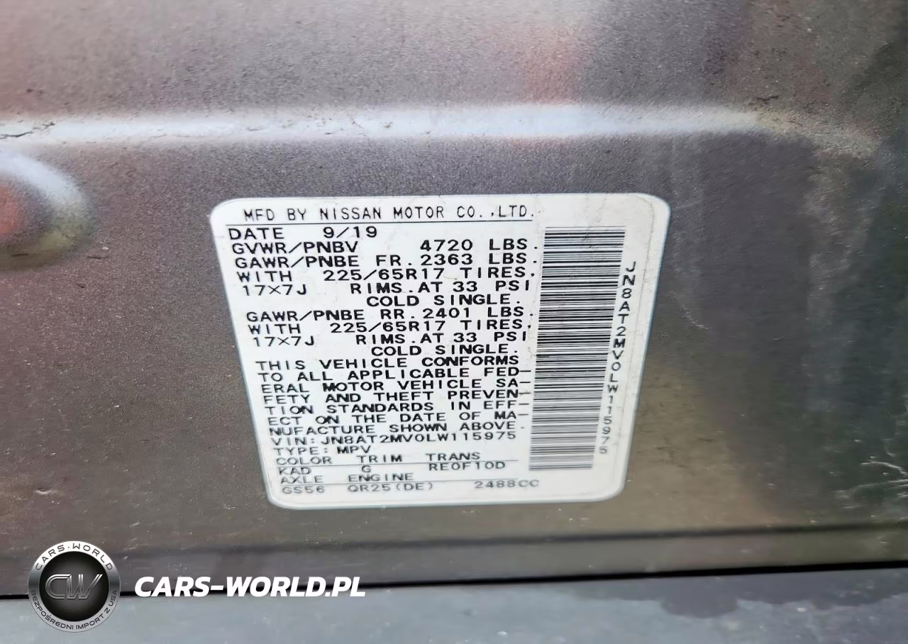 2020 Nissan Rogue Sv VIN:JN8AT2MV0LW115975 - 13