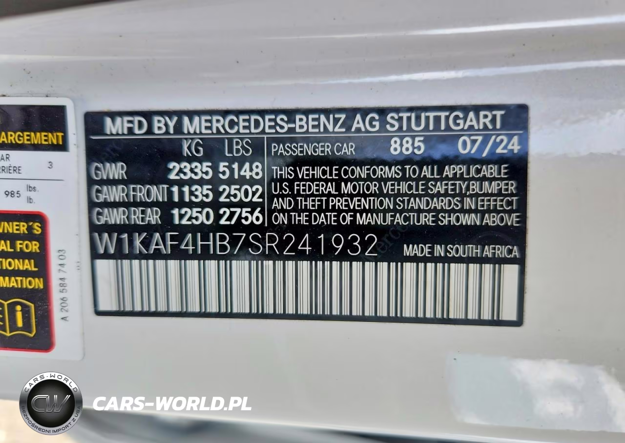 2025 Mercedes-Benz C 300 4Matic VIN:W1KAF4HB7SR241932 - 12