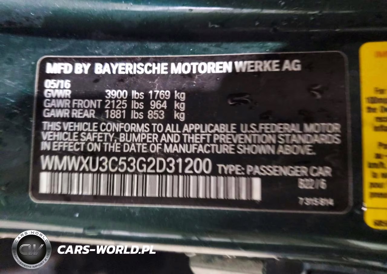 2016 Mini Cooper S VIN:WMWXU3C53G2D31200 - 12