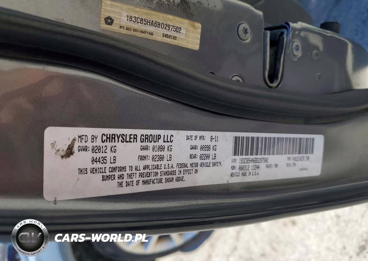 2011 Dodge Caliber Heat VIN:1B3CB5HA6BD297502 - 13