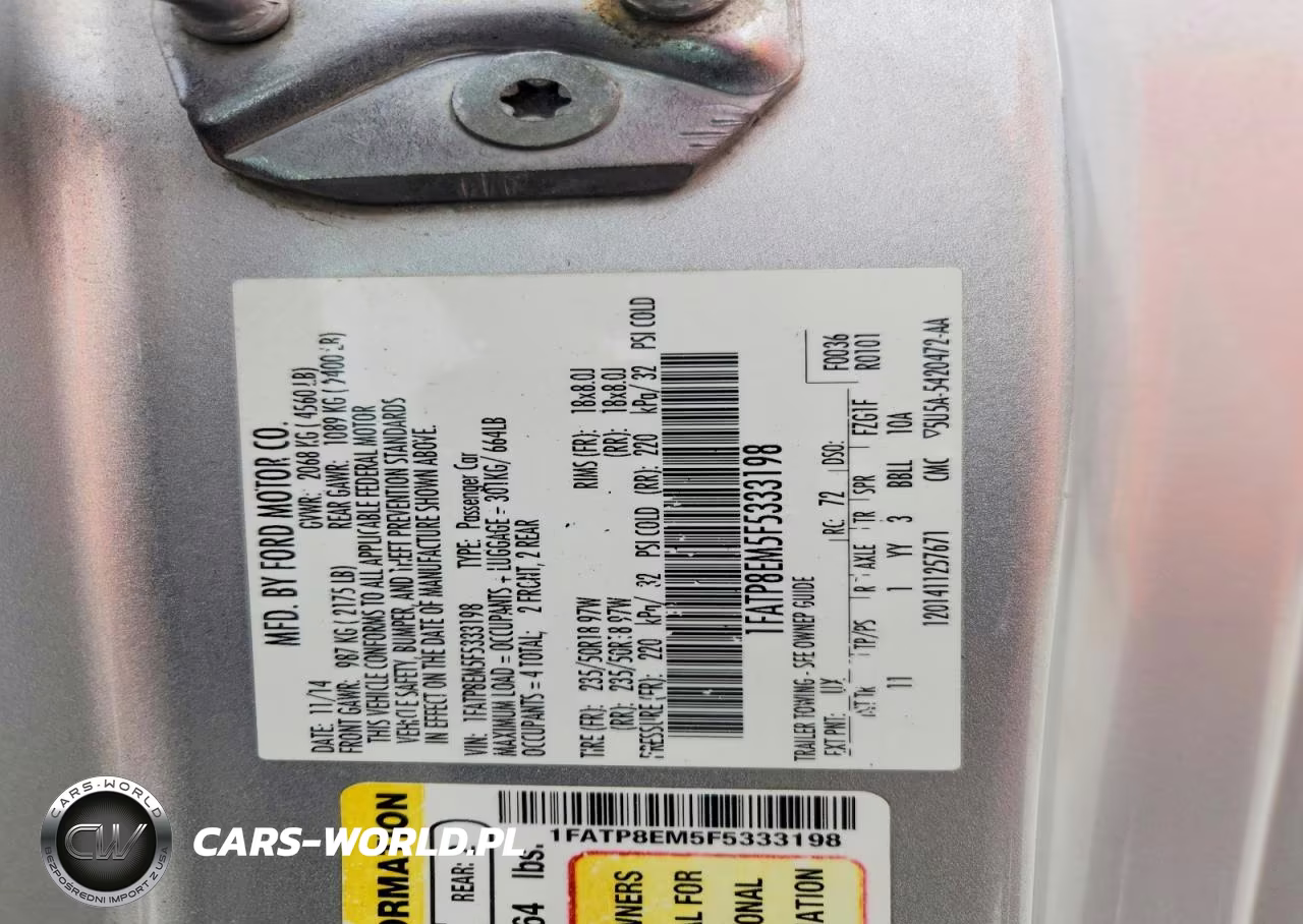 2015 Ford Mustang VIN:1FATP8EM5F5333198 - 13