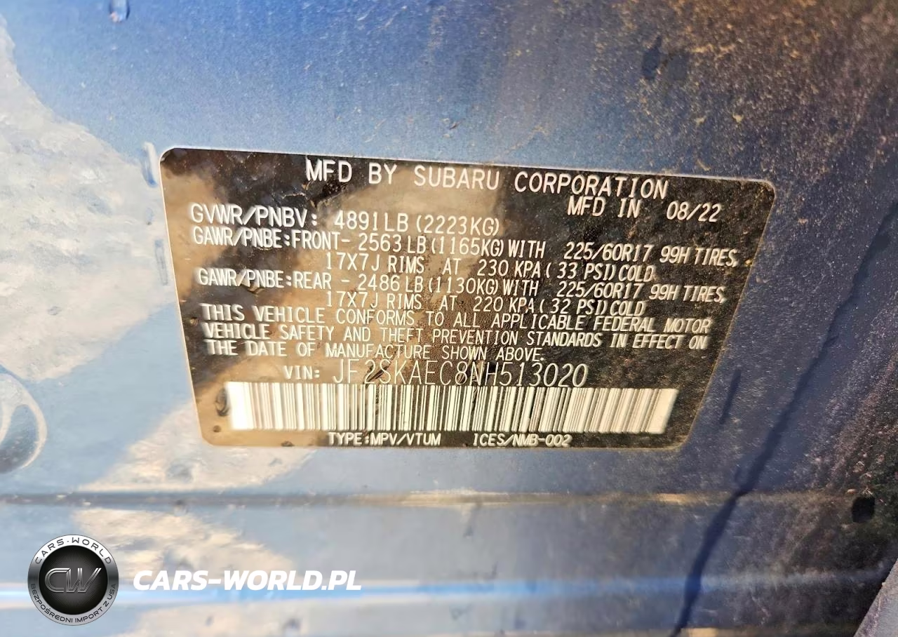 2022 Subaru Forester Premium VIN:JF2SKAEC8NH513020 - 14