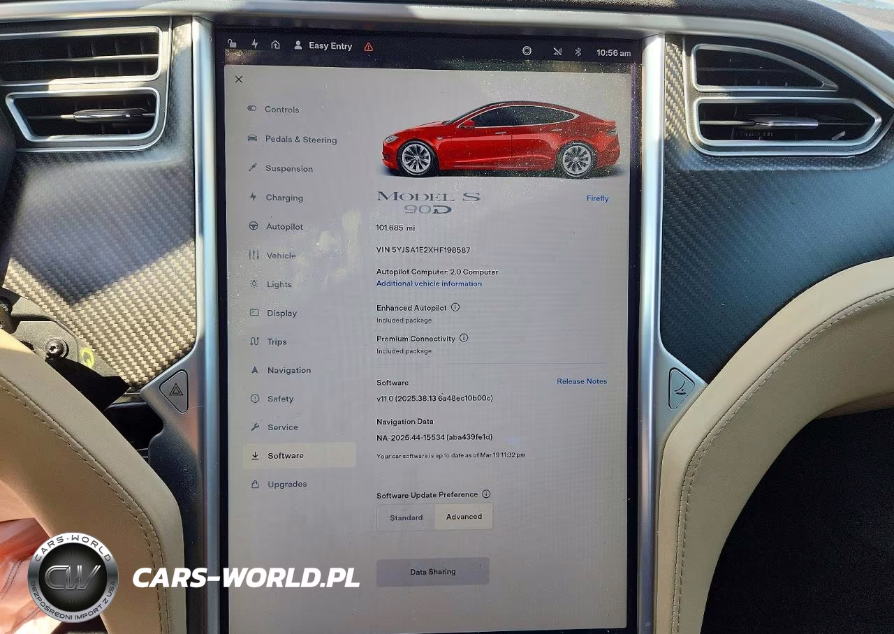 2017 Tesla Model S VIN:5YJSA1E2XHF198587 - 9