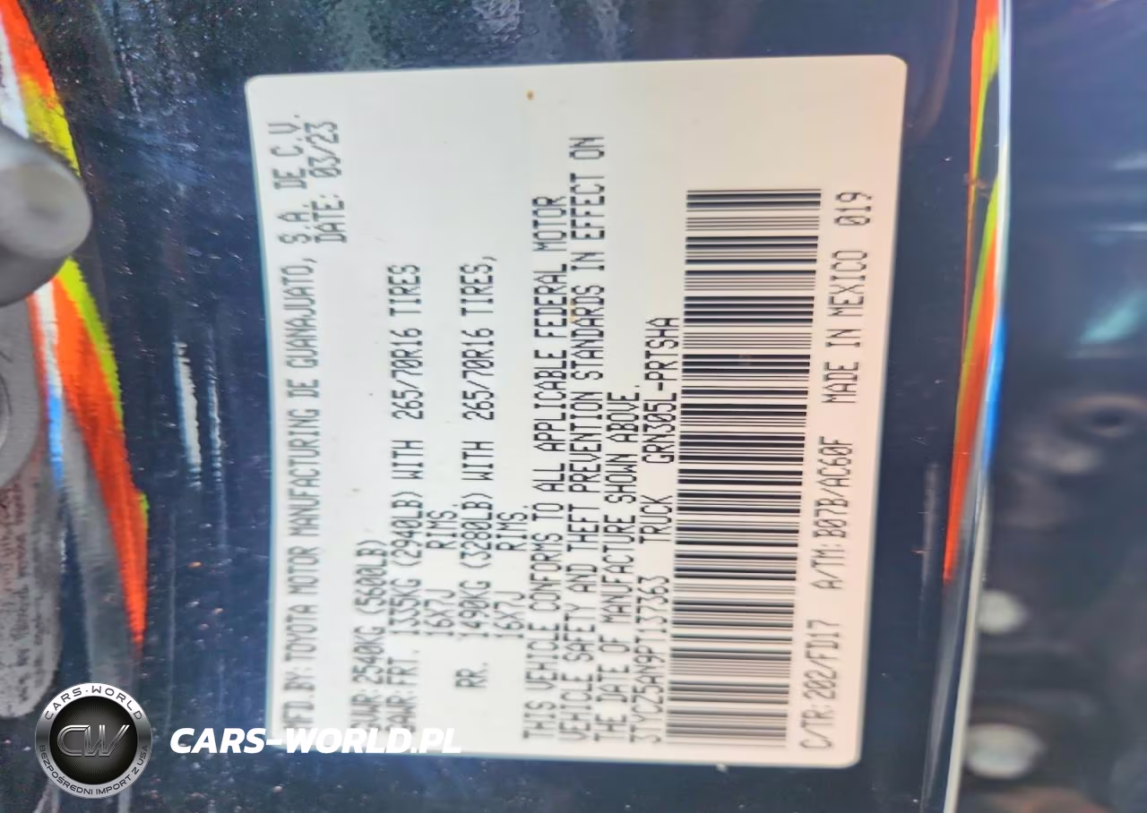 2023 Toyota Tacoma Sr V6 VIN:3TYCZ5AN9PT137363 - 12