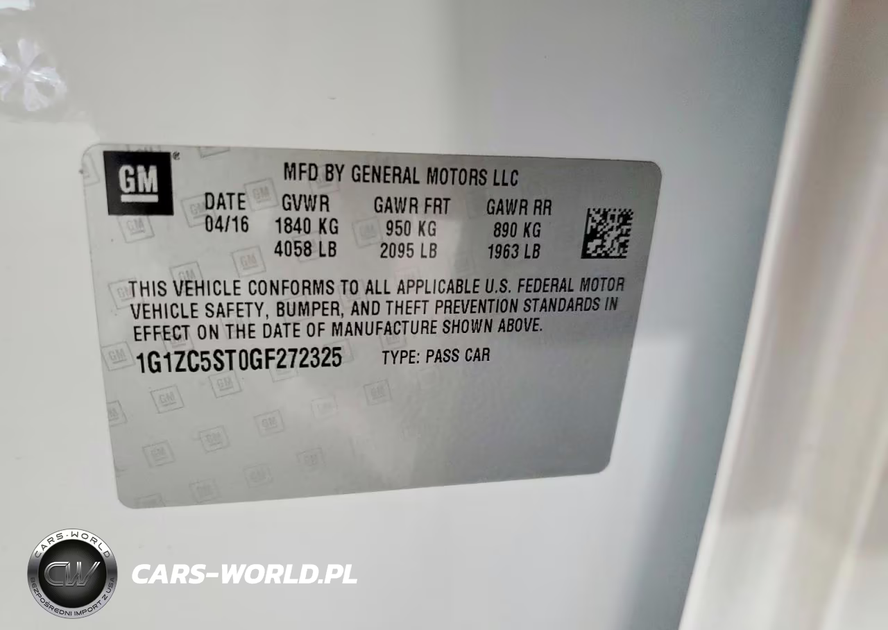 2016 Chevrolet Malibu VIN:1G1ZC5ST0GF272325 - 13