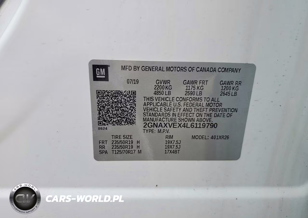 2020 Chevrolet Equinox Lt VIN:2GNAXVEX4L6119790 - 13