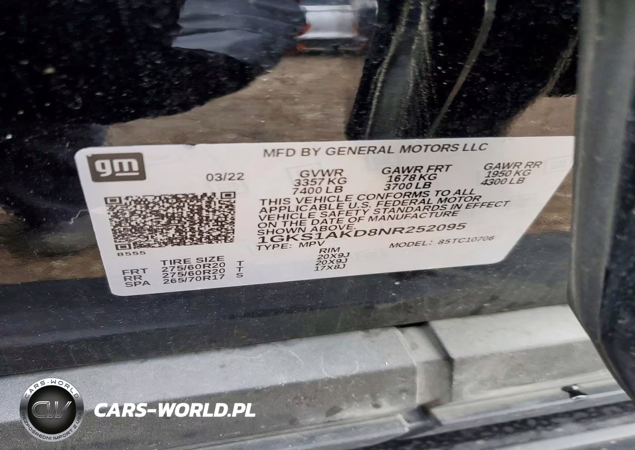 2022 GMC Yukon Sle VIN:1GKS1AKD8NR252095 - 12